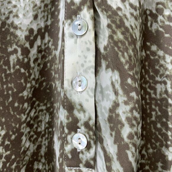 Snake Print Blouse Dolman 3/4 Sleeve Large - Picture 5 of 7